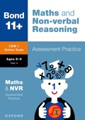 Cover: Bond 11+ CEM Maths & Non-verbal Reasoning Assessment Papers 8-9 Years (for Cambridge Select Insight) - Oxford University Press
