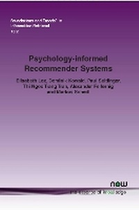 Enlarge image Cover: Psychology-informed Recommender Systems - now publishers Inc