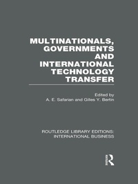 Enlarge image Cover: Multinationals, Governments and International Technology Transfer (RLE International Business) - Routledge