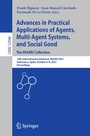 Cover: Advances in Practical Applications of Agents, Multi-Agent Systems, and Social Good. The PAAMS Collection - Springer