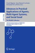 Cover: Advances in Practical Applications of Agents, Multi-Agent Systems, and Social Good. The PAAMS Collection - Springer