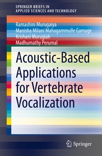 Enlarge image Cover: Acoustic-Based Applications for Vertebrate Vocalization - Springer