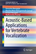 Bild: Acoustic-Based Applications for Vertebrate Vocalization - Springer