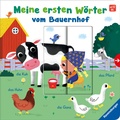 Cover: Meine ersten W&ouml;rter vom Bauernhof - Sprechen lernen mit gro&szlig;en Schiebern und Sachwissen f&uuml;r Kinder ab 12 Monaten - Ravensburger