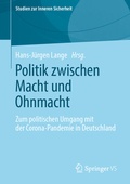 Cover: Politik zwischen Macht und Ohnmacht - Springer VS