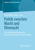 Cover: Politik zwischen Macht und Ohnmacht - Springer VS