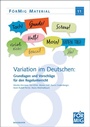Cover: Variation im Deutschen: Grundlagen und Vorschläge für den Regelunterricht - Waxmann