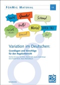Cover: Variation im Deutschen: Grundlagen und Vorschl&auml;ge f&uuml;r den Regelunterricht - Waxmann