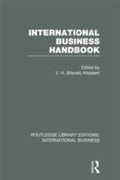Cover: International Business Handbook (RLE International Business) - Routledge