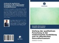 Cover: Umfang der qualitativen Forschung in der medizinischen Ausbildung und im &ouml;ffentlichen Gesundheitswesen - Verlag Unser Wissen
