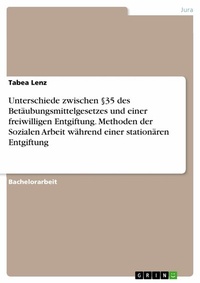 Abbildung von: Unterschiede zwischen §35 des Betäubungsmittelgesetzes und einer freiwilligen Entgiftung. Methoden der Sozialen Arbeit während einer stationären Entgiftung - GRIN Verlag