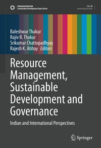 Enlarge image Cover: Resource Management, Sustainable Development and Governance - Springer
