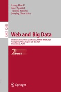 Cover: Web and Big Data - Springer