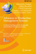 Cover: Advances in Production Management Systems. Artificial Intelligence for Sustainable and Resilient Production Systems - Springer