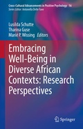 Cover: Embracing Well-Being in Diverse African Contexts: Research Perspectives - Springer