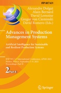 Cover: Advances in Production Management Systems. Artificial Intelligence for Sustainable and Resilient Production Systems - Springer