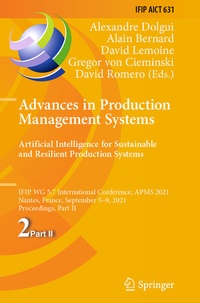 Abbildung von: Advances in Production Management Systems. Artificial Intelligence for Sustainable and Resilient Production Systems - Springer