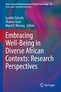 Cover: Embracing Well-Being in Diverse African Contexts: Research Perspectives - Springer