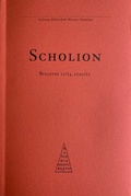 Cover: Scholion 12/13, 2020/21 - Colmena Verlag