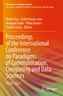 Cover: Proceedings of the International Conference on Paradigms of Communication, Computing and Data Sciences - Springer