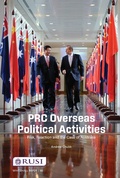 Cover: PRC Overseas Political Activities - Routledge