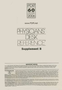 Enlarge image Cover: Physicians' Desk Reference Supplement B - Thomson PDR