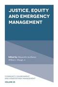 Cover: Justice, Equity and Emergency Management - Emerald Publishing Limited