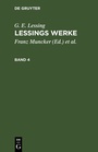 Cover: Lessings Werke. Band 4 - De Gruyter