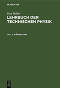 Cover: W&auml;rmelehre - De Gruyter