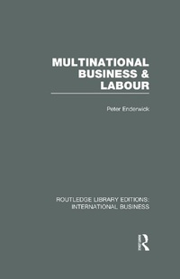 Enlarge image Cover: Multinational Business and Labour (RLE International Business) - Routledge