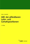 Cover: ABC der pf&auml;ndbaren Lohn- und Gehaltspositionen - NWB