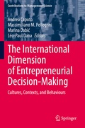 Cover: The International Dimension of Entrepreneurial Decision-Making - Springer