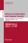 Cover: Advances in Information and Computer Security - Springer