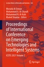 Cover: Proceedings of International Conference on Emerging Technologies and Intelligent Systems - Springer