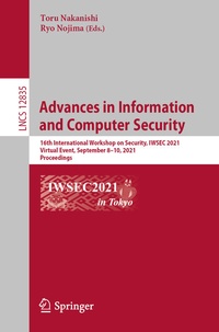 Abbildung von: Advances in Information and Computer Security - Springer