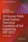 Cover: XXX Russian-Polish-Slovak Seminar Theoretical Foundation of Civil Engineering (RSP 2021) - Springer