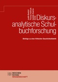 Cover: Diskursanalytische Schulbuchforschung - Wochenschau Verlag