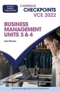 Cover: Cambridge Checkpoints VCE Business Management Units 3&4 2022 - Cambridge University Press