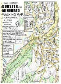 Abbildung von: Dunster and Minehead Walking Map - Croydecycle
