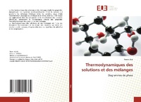 Abbildung von: Thermodynamiques des solutions et des mélanges - Éditions universitaires européennes