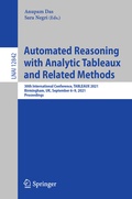 Cover: Automated Reasoning with Analytic Tableaux and Related Methods - Springer