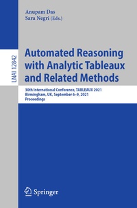 Enlarge image Cover: Automated Reasoning with Analytic Tableaux and Related Methods - Springer