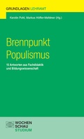 Cover: Brennpunkt Populismus - Wochenschau Verlag
