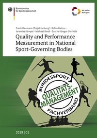 Abbildung von: Quality and Performance Measurement in National Sport-Governing Bodies - Sportverlag Strauß