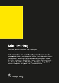 Abbildung von: Arbeitsvertrag - Stämpfli Verlag