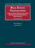 Cover: Statute, Form, and Problem Supplement to Real Estate Transactions - West Academic Press