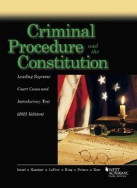 Enlarge image Cover: Criminal Procedure and the Constitution - West Academic Press