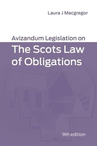 Abbildung von: Avizandum Legislation on the Scots Law of Obligations - Edinburgh University Press