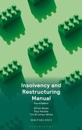 Cover: Insolvency and Restructuring Manual - Bloomsbury Professional