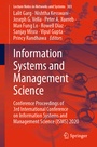 Cover: Information Systems and Management Science - Springer